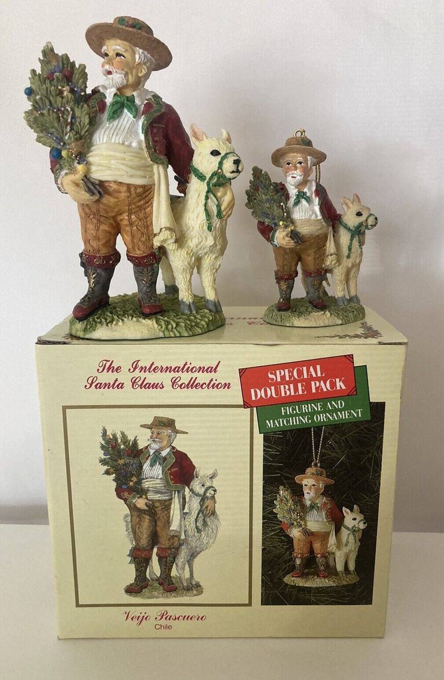 The International Santa Claus Collection Veijo Pascuero Chile SC36S W/ Ornament